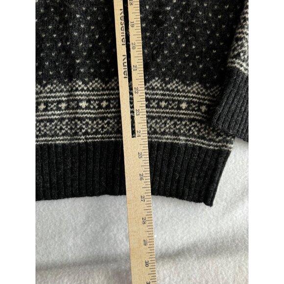 VTG GAP Unisex Sweater 2X Shetland Wool Fair Isle Mock Neck Collar - Picture 5 of 5